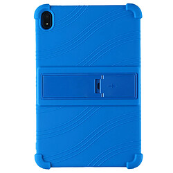 Coque en silicone flexible avec béquille, bleu foncé pour votre Nokia T20