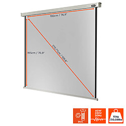 Ecran de projection celexon Motorisé PRO 200 x 200 cm