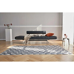 Acheter Inside 75 Canapé design GHIA CHROME tissu Fanual Noir convertible lit 210*80cm