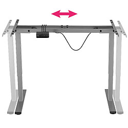 Avis Tectake Cadre de table Melville réglable en hauteur électriquement - gris