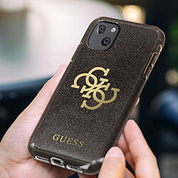 Guess Maroquinerie Coque Guess paillettes iPhone 13 Mini pas cher