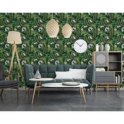 Acheter DUTCH WALLCOVERINGS Papier peint Eden Noir et vert foncé