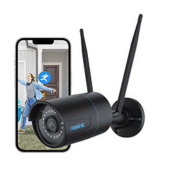 Reolink 5MP Caméra Surveillance Extérieure 2,4/5GHz WiFi, Détection de Personne/Véhicule, Vision Nocturne, Étanchéité, Time-Lapse, Noir