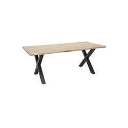 Aubry Gaspard Table rectangulaire en acacia L 180 Ep.25mm.