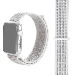 Wewoo Pour Apple Watch séries 3 et 2 et 1 Bracelet de montre simple en nylon de 38 mm avec mode Magic Stick (Argent)