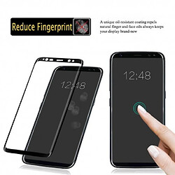 Avis Crazy Kase Film Galaxy S8 protection écran verre trempé contour Blanc