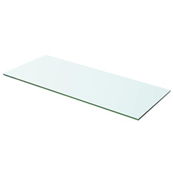 vidaXL Panneaux d'étagère 2 pcs Verre Transparent 60x20 cm