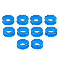 10x Barber Ciseaux De Coiffure Ciseaux Doigt Anneau Grips Inserts Bleu Foncé