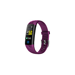 Bluetooth Smart Watch avec moniteur de fréquence cardiaque, Fitness Tracker violet