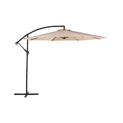 Beliani Grand parasol de jardin beige sable d 300 cm RAVENNA II