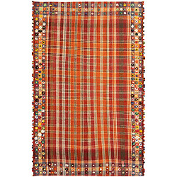 Vidal Tapis de laine 201x127 orange Jajim