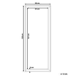 Avis Beliani Miroir BENON 130 cm Blanc cassé