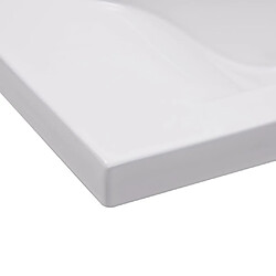 Acheter vidaXL Lavabo encastré 81 x 39,5 x 18,5 cm Céramique Blanc