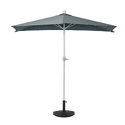 Mendler Parasol Parla en alu, hémicycle, parasol de balcon UV 50+ ~ 270cm anthracite avec pied