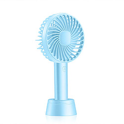 (Bleu) Ventilateur Portable Mini Refroidisseur de Ventilateur à Main pour le Cou Réglable