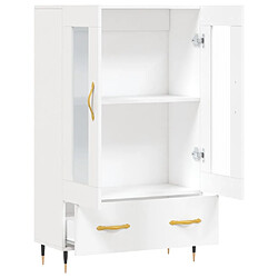 Acheter vidaXL Buffet haut blanc 69,5x31x115 cm bois d'ingénierie