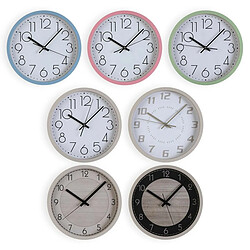 Horloge Murale Versa Beige Bois 4,2 x 30 x 30 cm pas cher