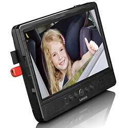 Avis Lenco Lecteur DVD portable 2 x 10" avec USB/carte SD, pile intégrée, deux casques et deux supports DVP-1045 Noir