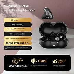 Casque Bluetooth 5.3 À Conduction Osseuse Oreille Clip-On Wireless Sports Earphone Casque De Réduction Du Bruit Noir