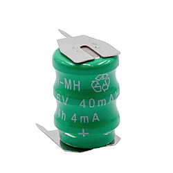 vhbw NiMH pile bouton de remplacement pour type V40H 3 épingles 40mAh 3,6V convient pour les batteries de modélisme etc.