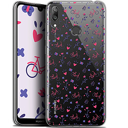 Caseink Coque Pour Huawei Y7 / Prime / Pro 2019 (6.26 ) [Gel HD Collection Love Saint Valentin Design Bicycle - Souple - Ultra Fin - Imprimé en France]