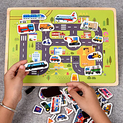 Universal Puzzles magnétiques en bois Jeux d'animaux et de véhicules Enfants Bébés Éducation précoce Apprentissage Jouets Puzzles Puzzle pour enfants | pas cher