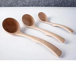 cuillère en bois louche à dessert dessert crème glacée thé cuillère à café cuillère b cuillère 19,5 cm