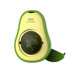 1pc Creative Avocado Catnip Wall Ball Cat Toys Edible Licking Ball Pet Supplies