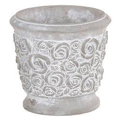 BigBuy Garden Cache-pot Gris Ciment 19 x 19 x 17,5 cm