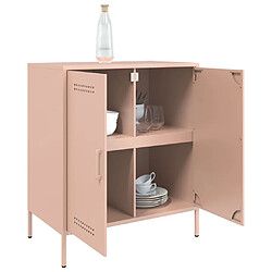 Acheter vidaXL Buffet rose 68x39x79 cm acier