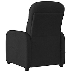 Acheter vidaXL Fauteuil de massage inclinable Noir Tissu