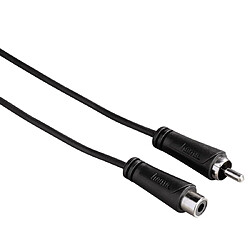 HAMA Rallonge audio, 1 RCA mâle - 1 RCA femelle, 3 m