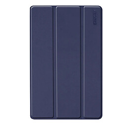 Etui en PU triple pli avec support bleu foncé pour votre Samsung Galaxy Tab A 10.1 (2019) T510/T515