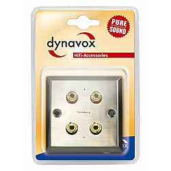 Avis Dynavox Prise murale pour haut-parleurs 4 borniers pour fiches banane Acier inoxydable (Import Allemagne)