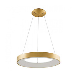 Luminaire Center Suspension Giulia Or brossé et blanc