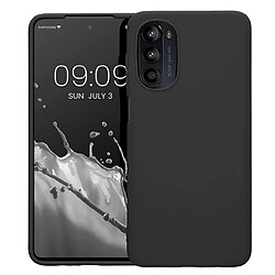 Htdmobiles Coque pour Motorola Moto G52 4G / G82 5G - housse etui silicone gel fine + film ecran - NOIR