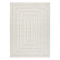 RUGSX Tapis SANTO SIZAL 0999 géométrique blanc 120x170 cm