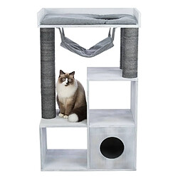 TRIXIE Griffoir pour chat avec fonction d'étagère 72x38x110 cm Gris pas cher