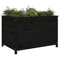 Avis Maison Chic Jardinière,Lit surélevé de jardin - Bac à fleurs - pot de fleur noir 119,5x82,5x78 cm bois de pin massif -GKD68431