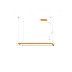 Luminaire Center Plafonnier LED intégré Tuula Integrated Aluminium Or 1 ampoule 150cm