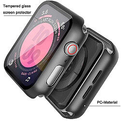 Universal Série Apple Watch compatible 5 / Série 4 Case 40/44 mm avec protection contre l'écran en verre trempé, 360 CAS DE PROTHÉE ALL