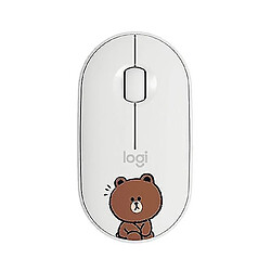 Universal Souris sans fil Bluetooth Slim pour ordinateur portable (blanc)