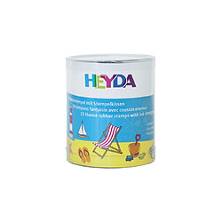 Heytec Heyco HEYDA Kit de tampons à motif 'vacances', en boîte ronde ()