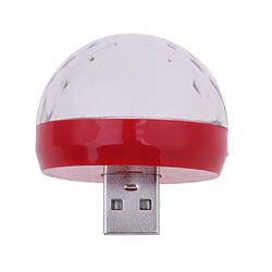 USB mini disco boule de lumière portable led parti décor lampe dj stage bar rouge