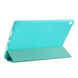 Wewoo Housse Étui Coque Boîtier de fond en plastique PU Déformation pliable cuir à gauche et à droite avec support à trois volets et Smart Sleep pour iPad Air3 2019 Vert menthe pas cher