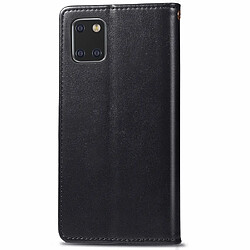 Avis Wewoo Housse Coque Pour Galaxy Note10 Lite / A81 / M60s Boucle en cuir de couleur unie rétro de protection téléphone portable avec cadre photo et fente carte et portefeuille et fonction de support noir