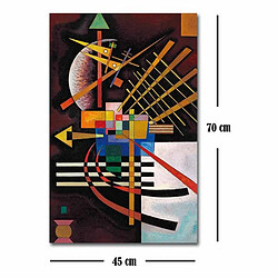 Avis EPIKASA Impression sur Toile Kandinsky en Haut à Gauche, Multicouleur, Polyester, 70x3x100 cm