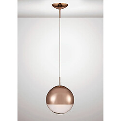 Luminaire Center Suspension Miranda Cuivre 1 ampoule 45cm