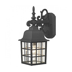 Luminaire Center Applique murale Norfolk noir et verre 1 ampoule