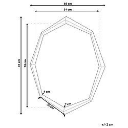 Avis Beliani Miroir OENO 91 cm Argenté